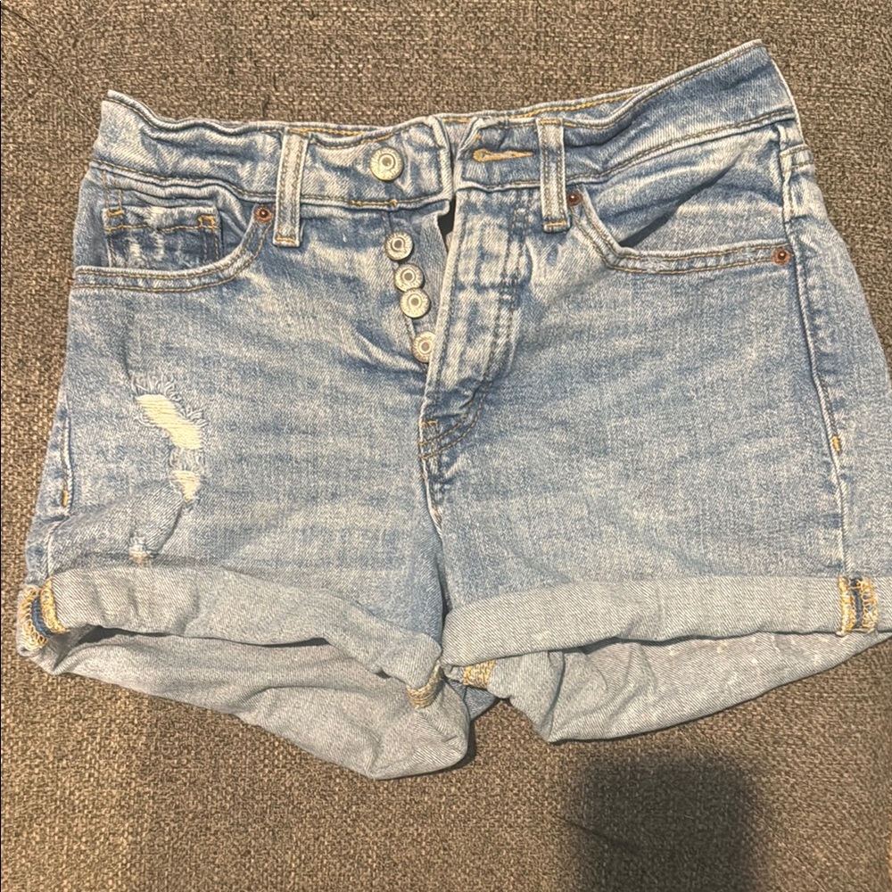 Old Navy Blue Jean Shorts with Distressed Details